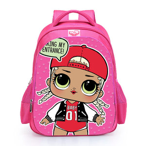 L.O.L. Surprise Pink and Purple Backpack School Bag for Girls - Nlpearl MCN