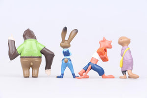 12pcs Disney Pixar Zootopia Zootropolis Toy Action Figure Judy Hopps Nick Wilde Fox Rabbit Anime Cosplay toy for children Gift