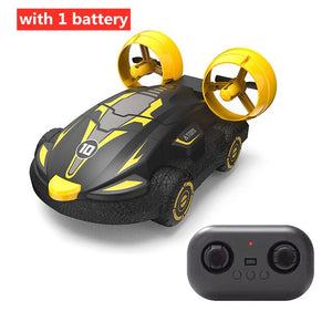 Boys Model Outdoor Toy 2.4G Water & Land 2 IN 1 Amphibious Drift Car Remote Control Hovercraft High Speed Boat RC Stunt Car for Boys Model Outdoor For Kids Gift