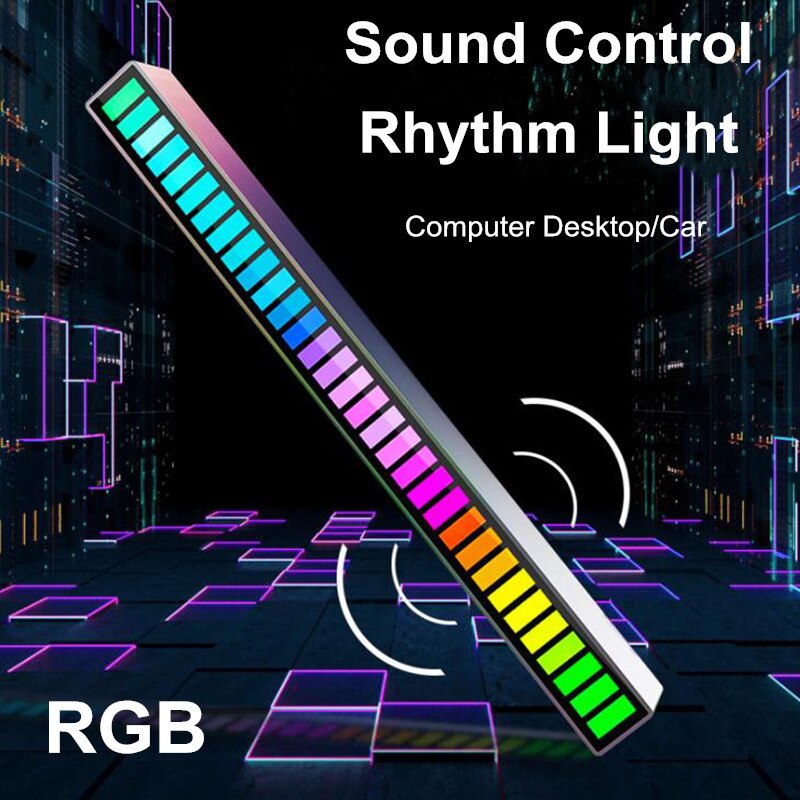 Nlpearl RGB Voice-Activated Pickup Rhythm Light