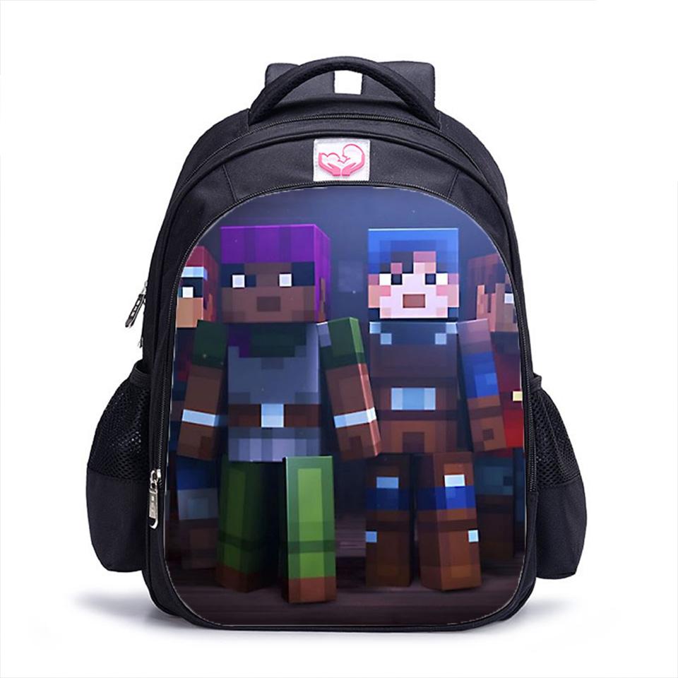 Minecraft Dungeons School Bags for Kids Boy Cartoon Backpack - Nlpearl MCN