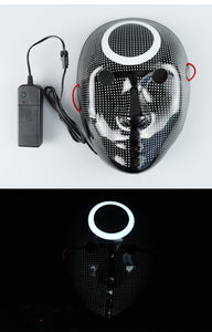 Squid Game LED Mask Full Face Mask Round Six Cosplay Props Triangle/Round/Square Light Korean Squidgame Squid Game Lee Jung Jae with The Same Luminous Mask