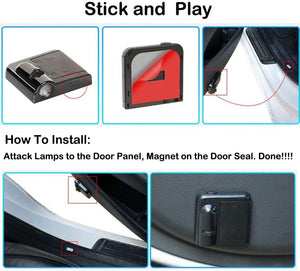2Pcs Car Door Lights Logo Projector Lights Projector fit Jeep,Wireless Car Door - Nlpearl MCN