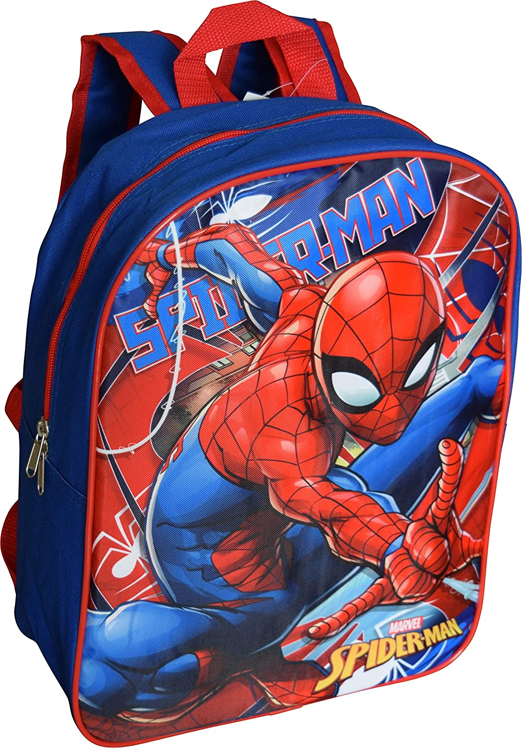 Spiderman 15" School Bag Backpack (Blue-Red)