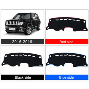 Car Dashboard Cover Mats Avoid Light Pad Instrument Panel Carpets For Jeep Renegade BU 2015 2016 2017 2018 2019 2020 Accessories