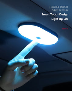 Car Interior LED Reading Light Auto USB Charging Roof Magnet Auto Day Light Trunk Dome Vehicle Indoor Ceiling Lamp Rechargeable