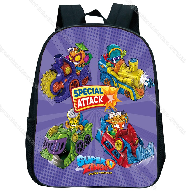Superzings Backpack Kindergarten Rucksack Boys Girls Cartoon Bookbag Super  Things Serie 9 School Bags Mochila Kids Daily Daypack