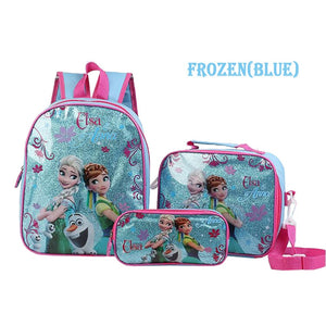 PacentoDisney SpiderMan Children Schoolbag Cartoon Elementary School Schoolbag Frozen Kindergarten Children Schoolbag Three-piece Set