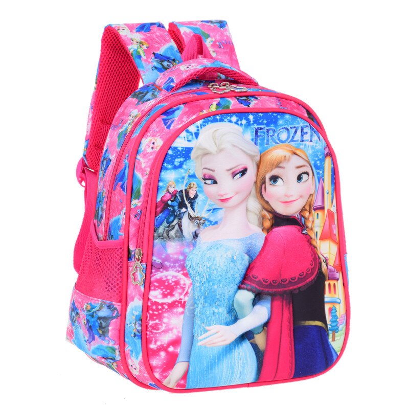 PacentoDisney new backpack frozen Princess primary school bag 3d cartoon children's schoolbag kindergarten small backpack