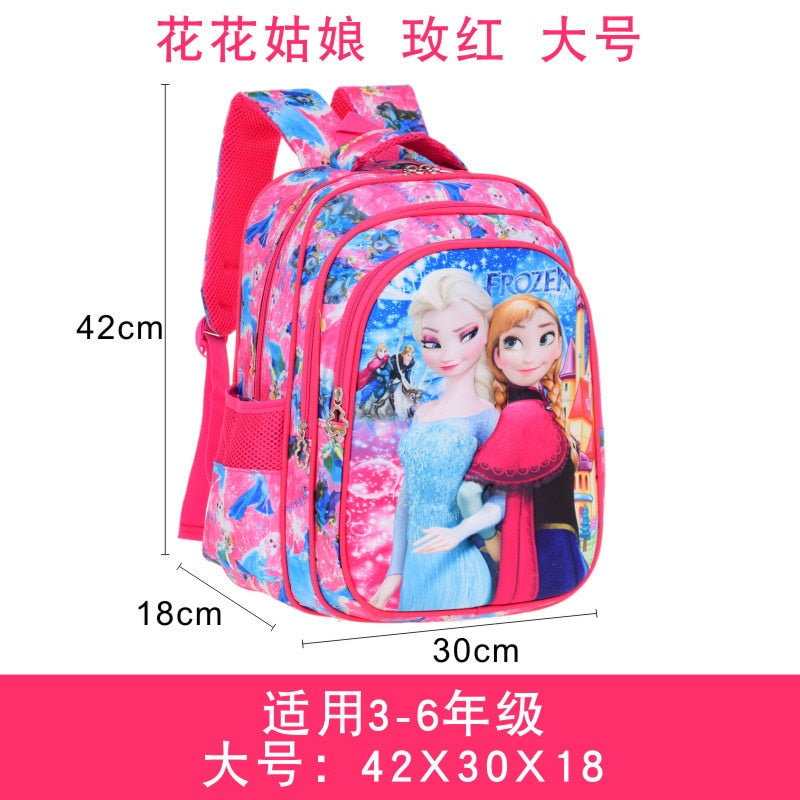 PacentoDisney new backpack frozen Princess primary school bag 3d cartoon children's schoolbag kindergarten small backpack