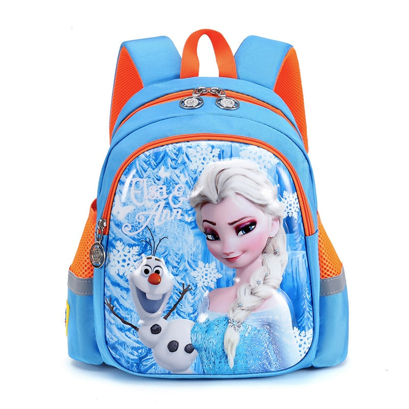 Disney new kindergarten school bag cartoon boys girls baby children's backpack cute elsa anna child backpack girls bags