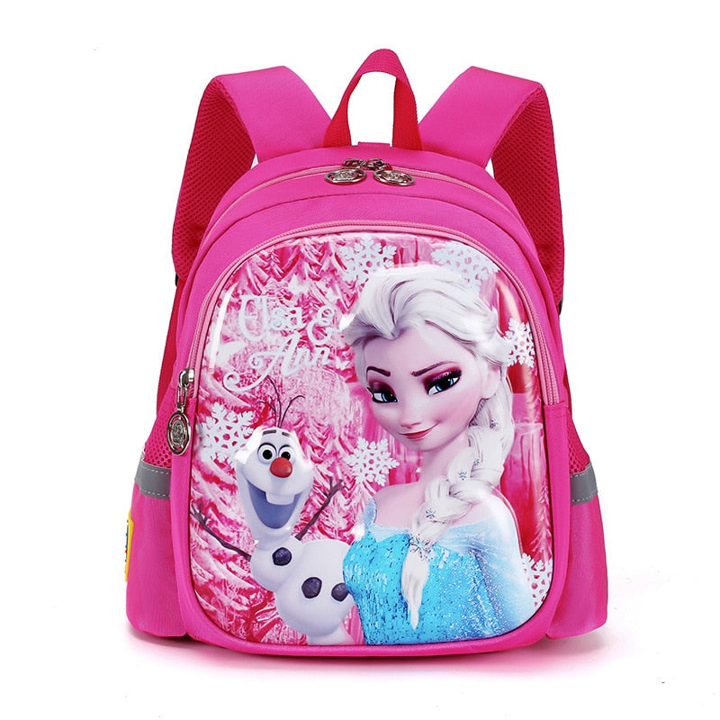 Disney new kindergarten school bag cartoon boys girls baby children's backpack cute elsa anna child backpack girls bags