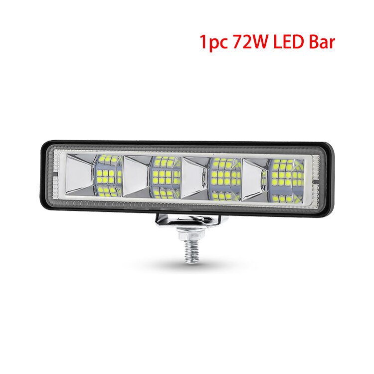 NLpearl 6 Inch 12v 24V LED Light Bar Offroad LED Bar for Car Jeep Boat Truck Suv Atv 4x4 Spotlight White Yellow LED Work Light