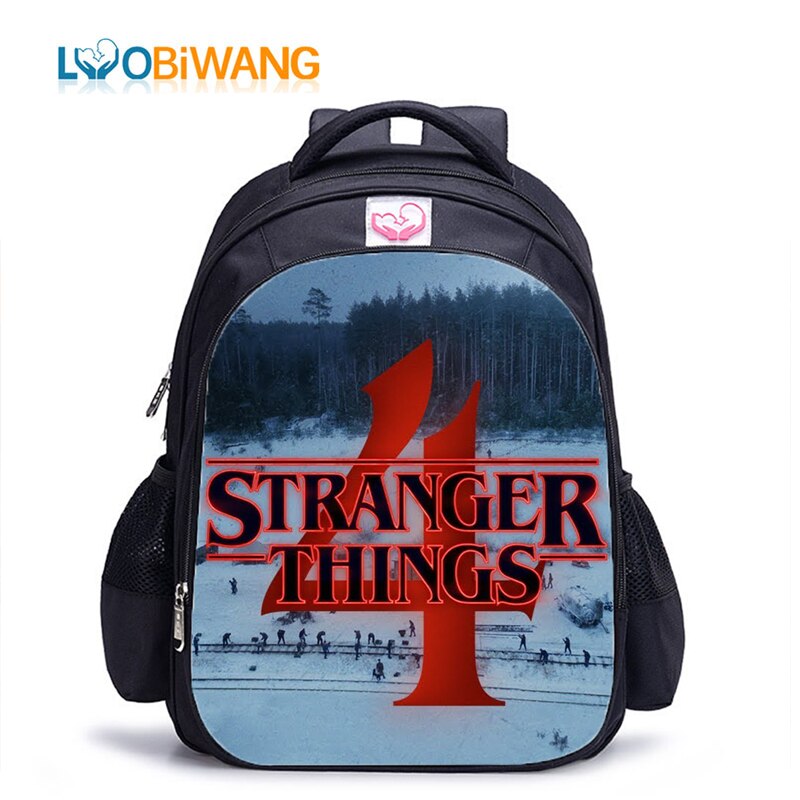 LUOBIWANG Stranger Things Backpack Teenager School Bags for Boys and Girls Stranger Things Season Bag Boy Backpack for School