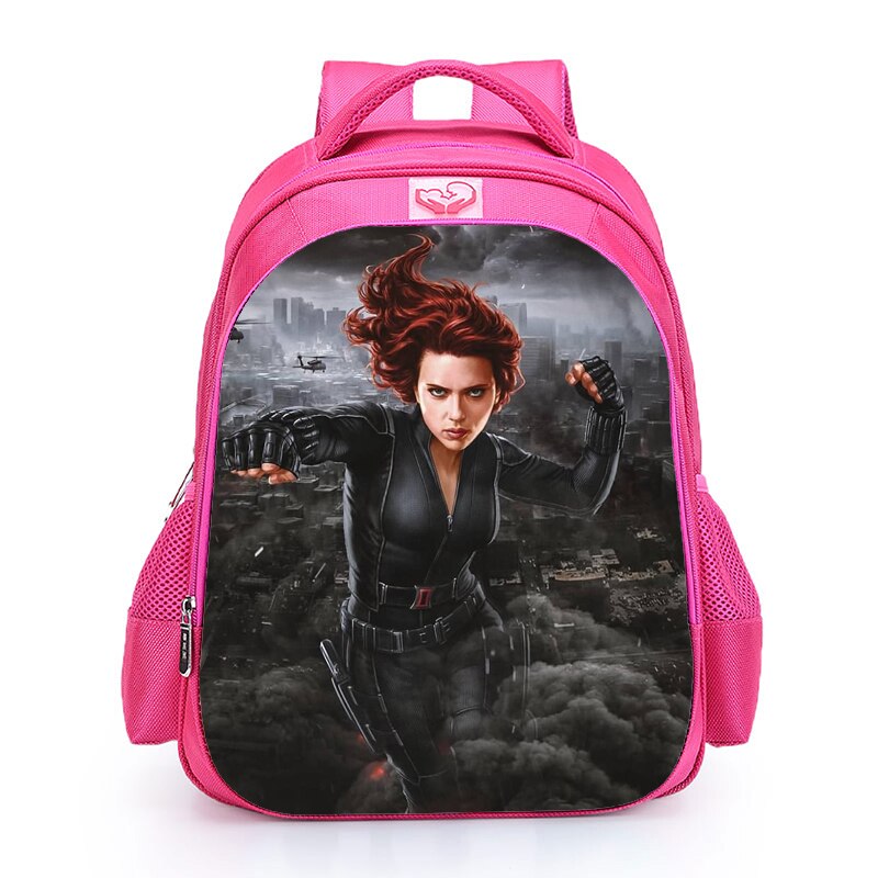 LUOBIWANG Black Widow Kids Backpack Kids School Bags for Girls Interior Ticket Book Bag Children's Backpack 2020 School Style