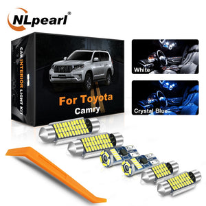NLpearl T10 W5W LED Interior Lights Kit For Toyota Camry 1987-2020 Vehicle C10W Led C5W Canbus Dome Map Light License Plate Lamp