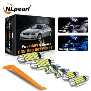 NLpearl C5W Led Canbus for BMW E60 E39 F11 E61 F10 5 Series (1996-2017) T10 W5W LED Car Interior Dome Map Roof Light Bulb Kit