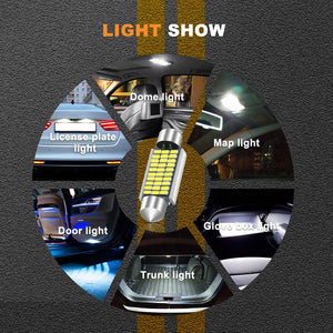 NLpearl T10 Led Canbus For BMW X3 E83 F25 X6 E71 X1 E84  X5 E70 E53 X4 F26 C5W LED Bulbs Car Interior Light Trunk Dome Lamp Kit