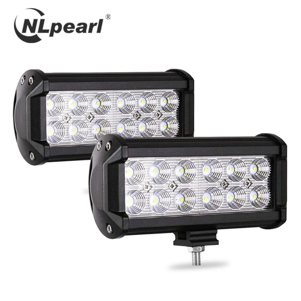 Nlpearl 2x 4" 7" 18W 36W LED Work Light/light Bar Spot/flood LED Light Bar for Tractors 4x4 Trucks Jeep Offroad Boat SUV ATV 4WD