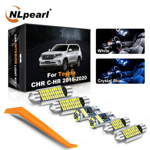 NLpearl 10Pcs C5W Canbus Led For Toyota CHR C-HR 2016-2020 Vehicle T10 LED Bulb Car Interior Indoor Dome Map Reading Trunk Light