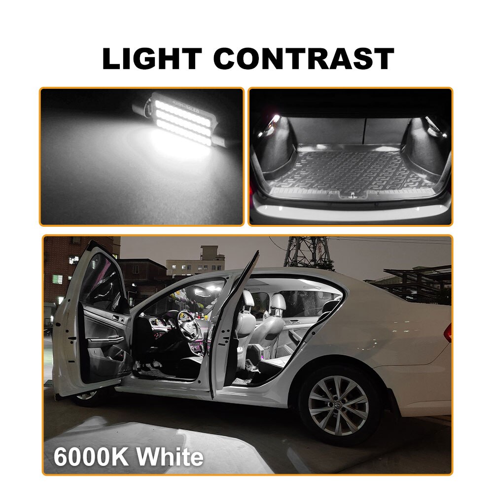 NLpearl T10 Led Canbus Set For Toyota Corolla Auris E15 E18 2006-2020 W5W Led C5W Interior Dome Trunk Light License Plate Lamps