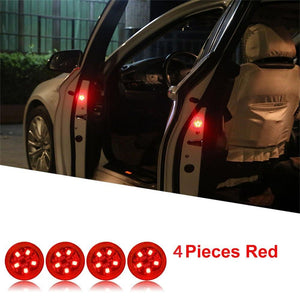 2021 Universal LED Car Opening Door Safety Warning Anti-collision Lights Magnetic Sensor Strobe Flashing Alarm Lights Parking Lamp