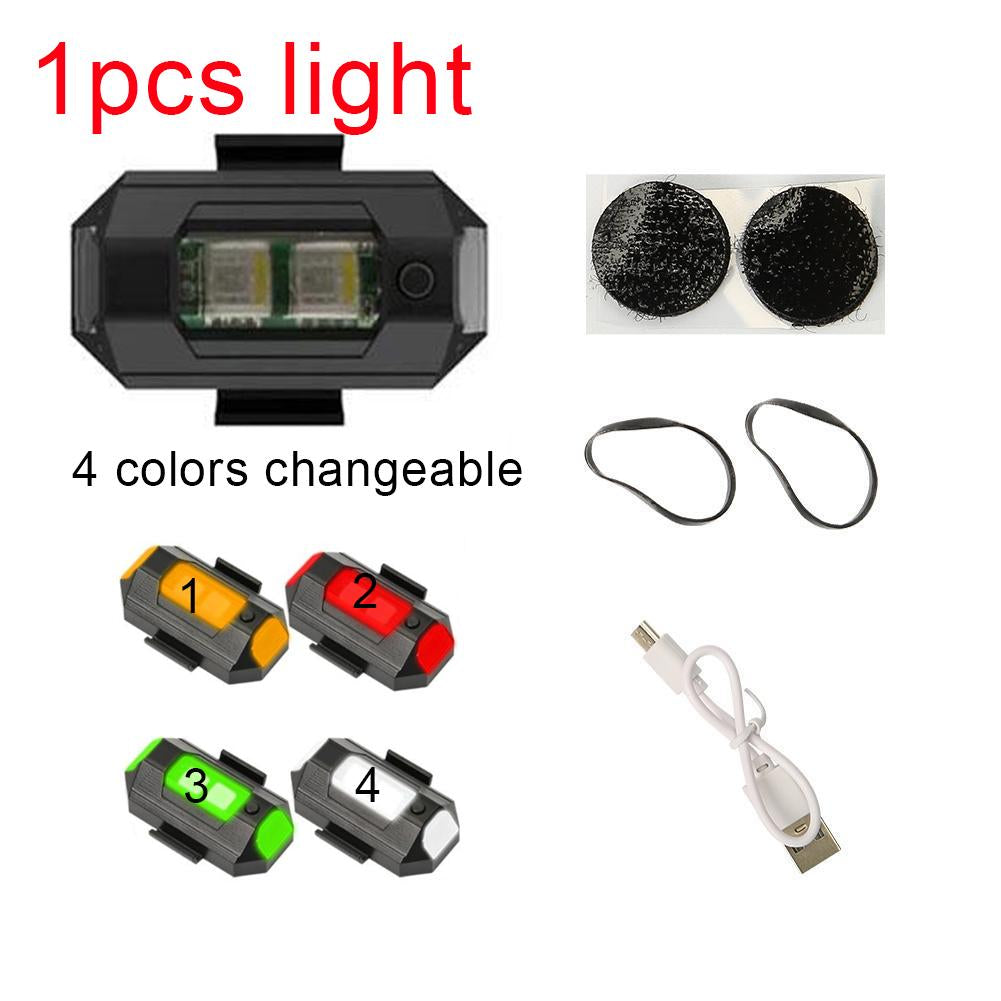 1 pcs Motorcycle Lights RC Drone LED Flash Position Wireless Light for RC Fix Wing Aircraft Airplane Helicopter Warning Lights
