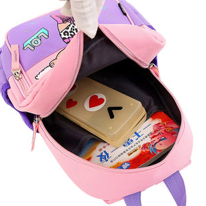 Tiktoklol surprise doll children backpack primary school students 1-3 grade fashion cartoon outdoor large capacity cute school bag